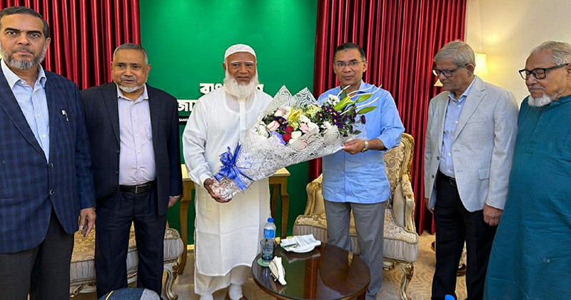 জামায়াত আমিরের বাসায় তারেক রহমান