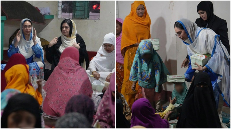 এতিম শিশুদের সঙ্গে ইফতার করলেন জুবাইদা-জাইমা রহমান